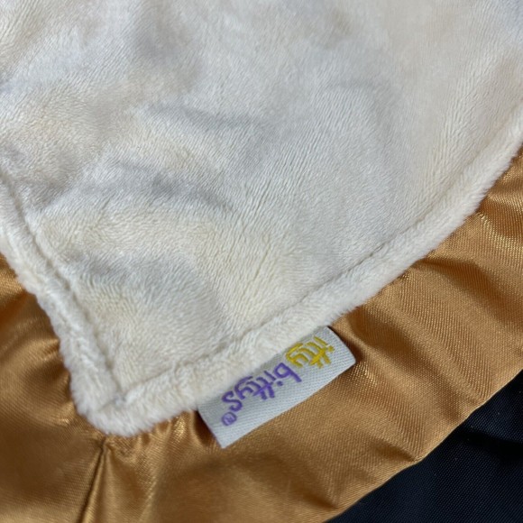 Hallmark Itty Bittys Giraffe Baby Lovey Security Blanket Copper Satin Noah's Ark - Picture 5 of 7